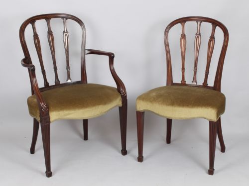 Set of Eight George III Style Mahogany Dining-chairs of Fine Quality and in the Manner of Gillows of Lancaster
