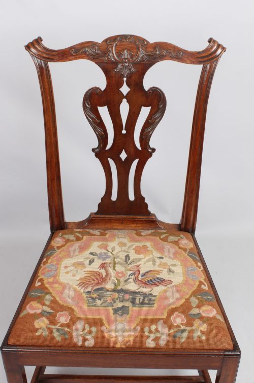 fig 1. Mid 18th century mahogany side chair