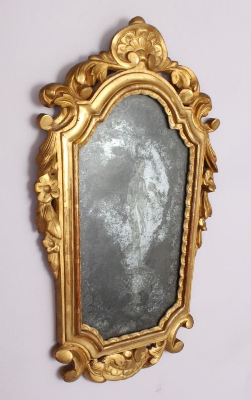 Carved and Giltwood Mirror in the Rococo Taste