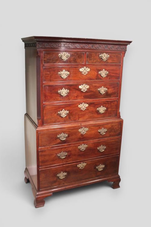 A FINE MAHOGANY TALLBOY - ADDITIONAL PHOTO 2
