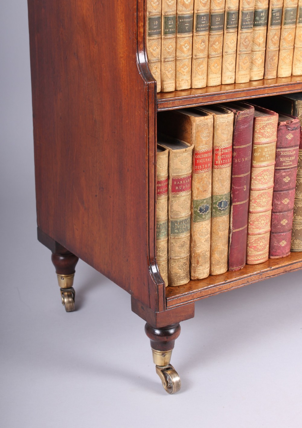 George IV period mahogany open bookcase View IV