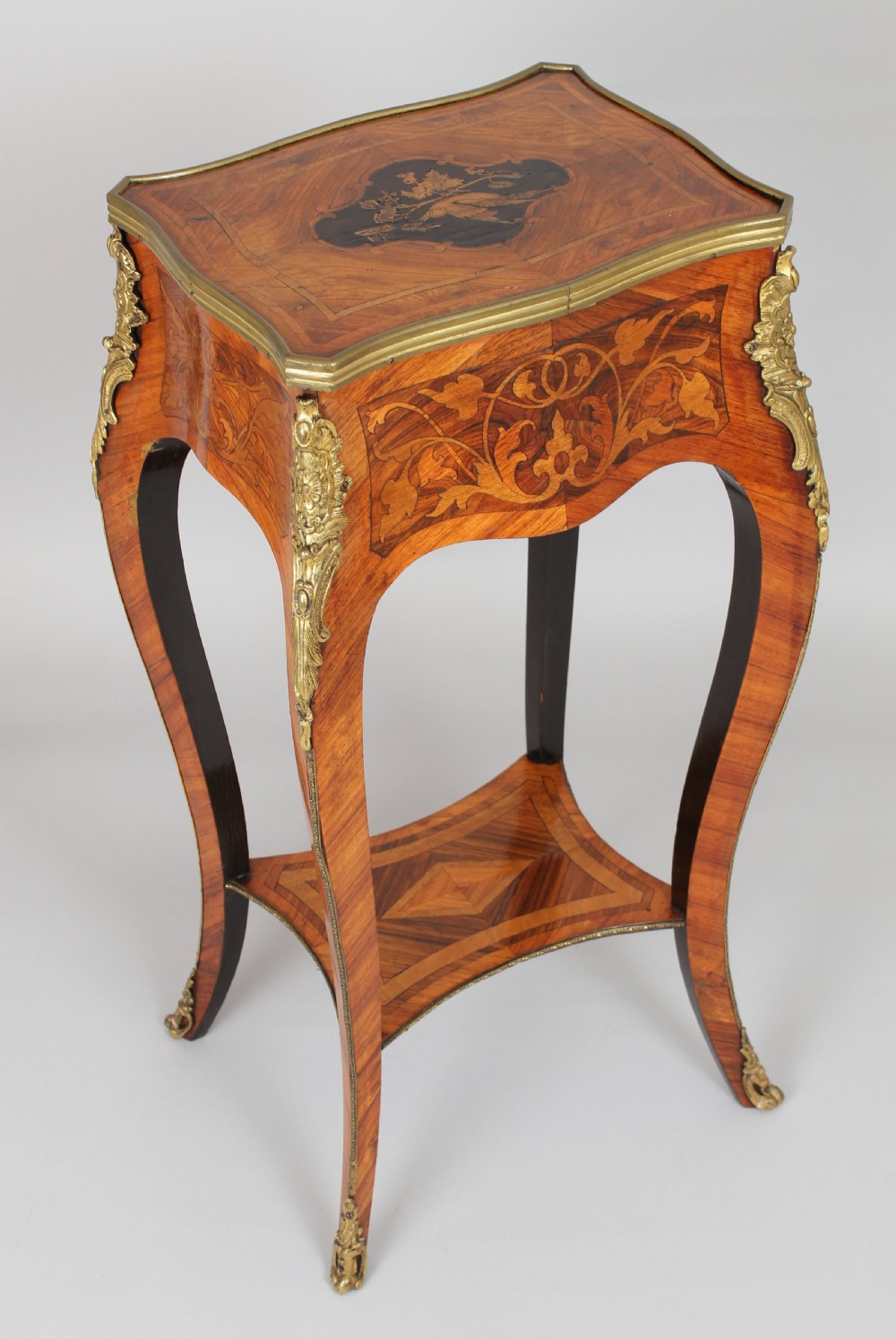 Mid Nineteenth Century French Kingwood and Marquetry Table