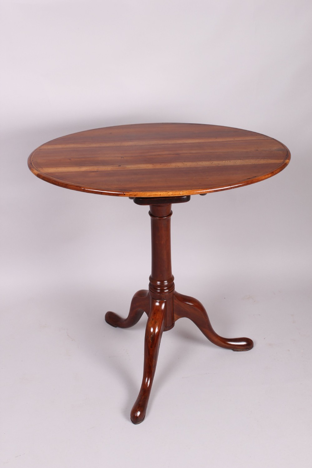 George III Period Fruitwood Tripod Table View IV