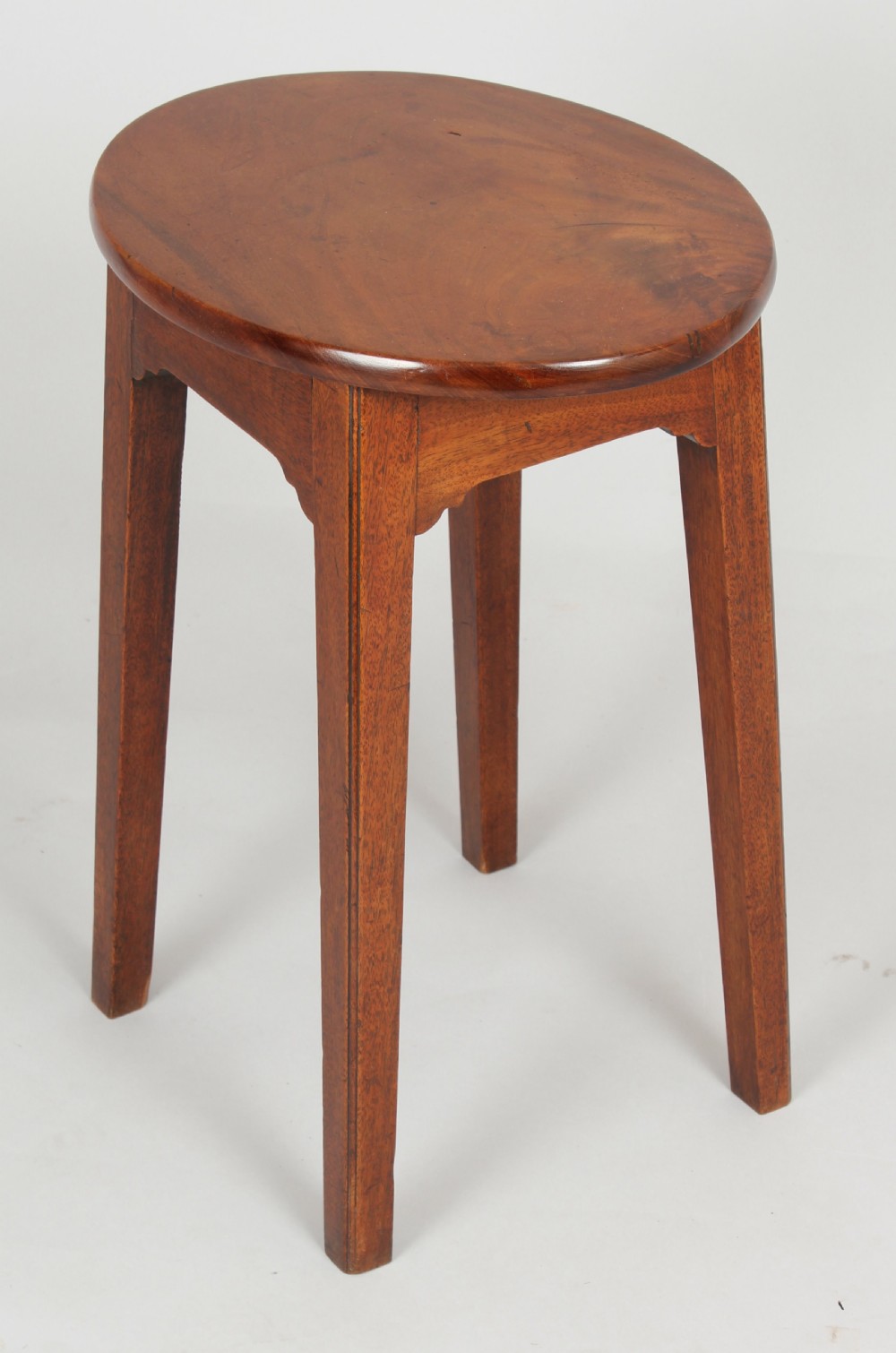 A simple George III Period Mahogany Stool  View III