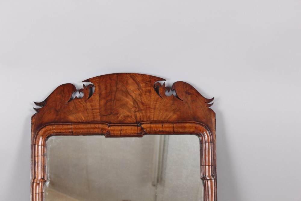 George II Period Walnut Wall Mirror View II