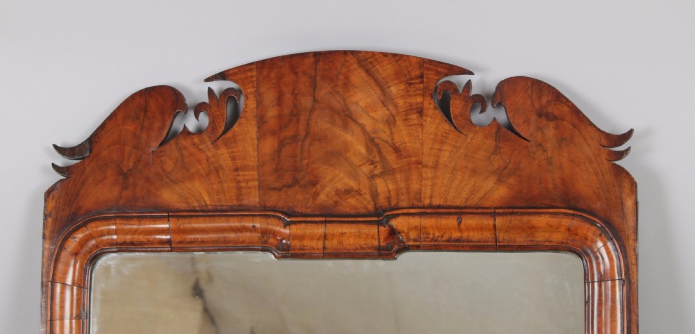 George II Period Walnut Wall Mirror View III