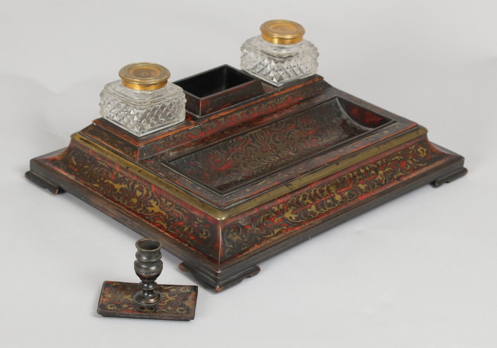 Fine Regency Period Boulle Standish View II