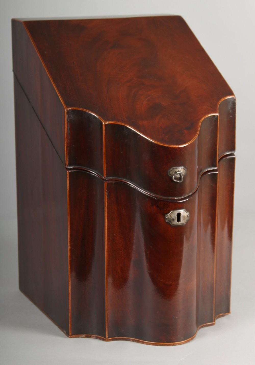 George III Period Mahogany Cutlery-box 