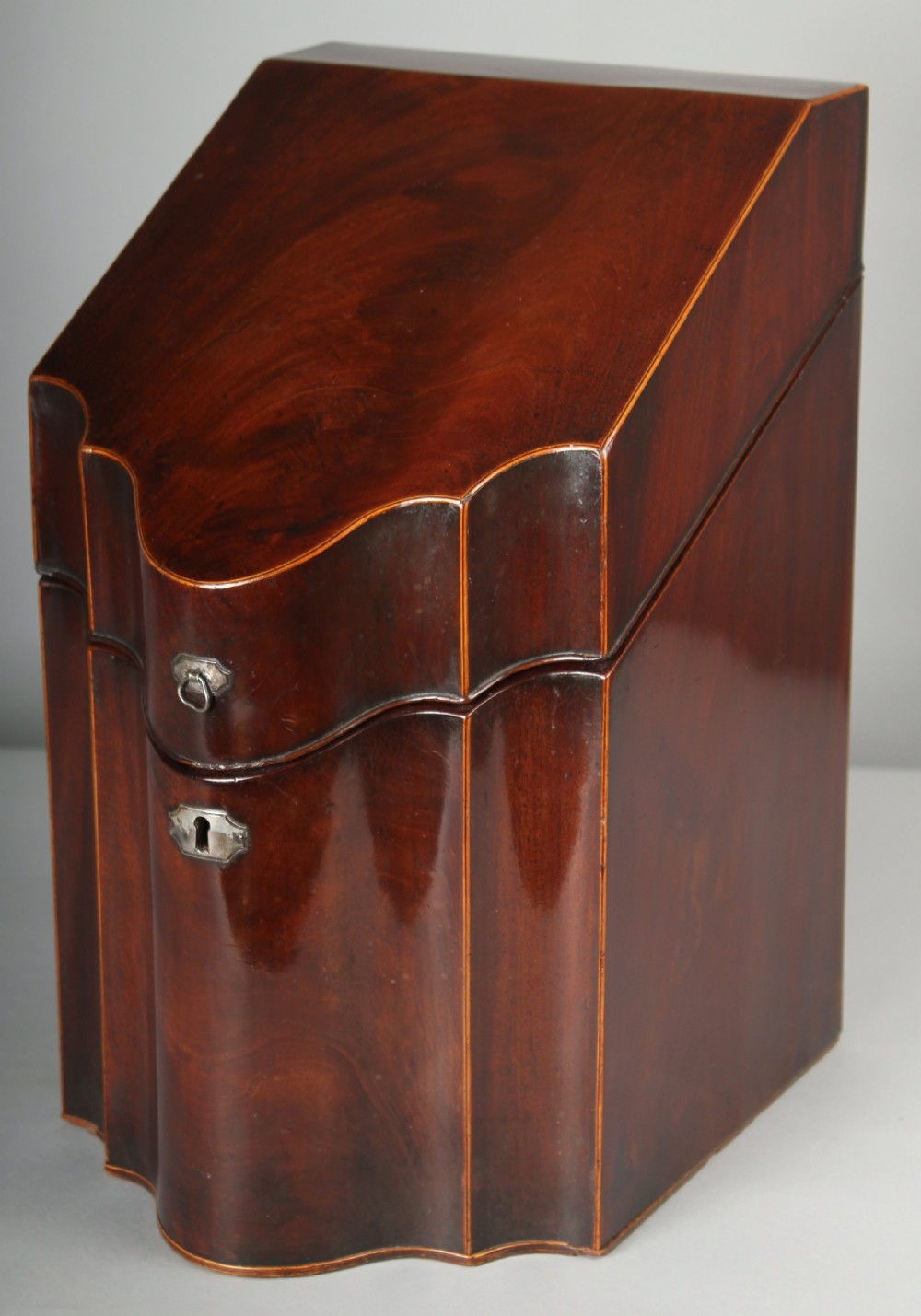 George III Period Mahogany Cutlery-box  View V