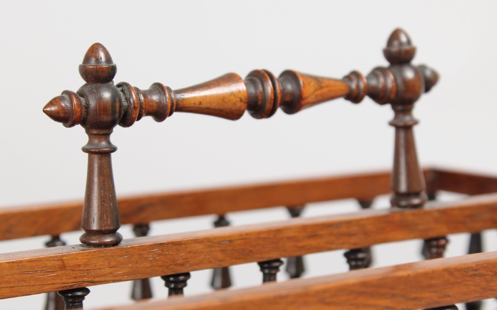 Fine quality George IV Period Rosewood Two-compartment Desk-rack  View III