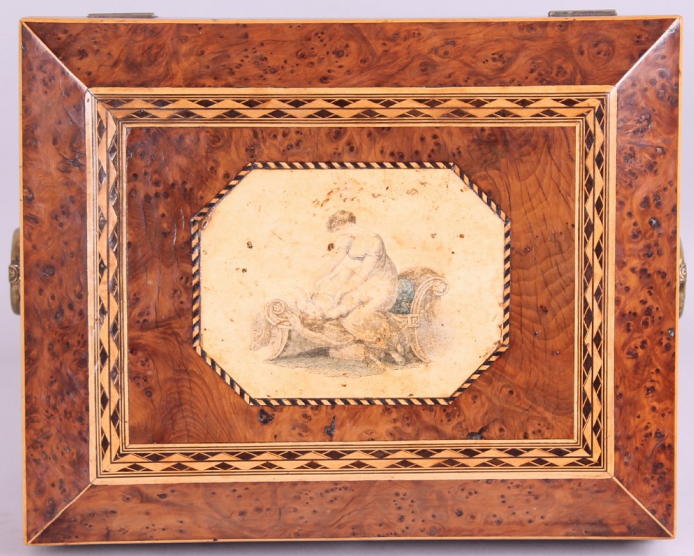 Regency Period Burr Yew Work-box View IV