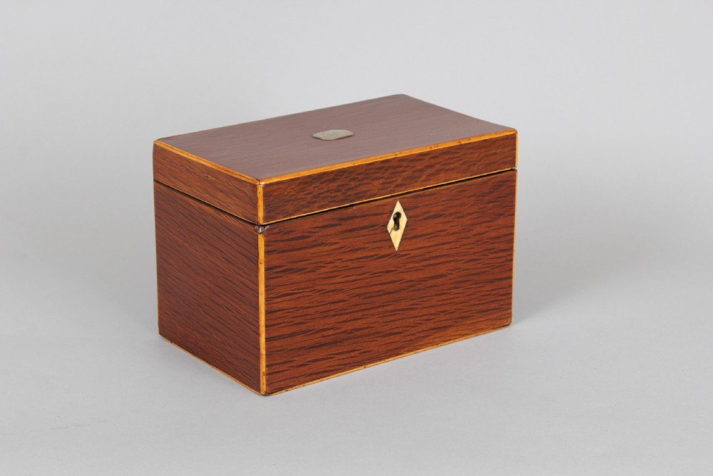 George III Period Partridge Wood Tea-caddy View II