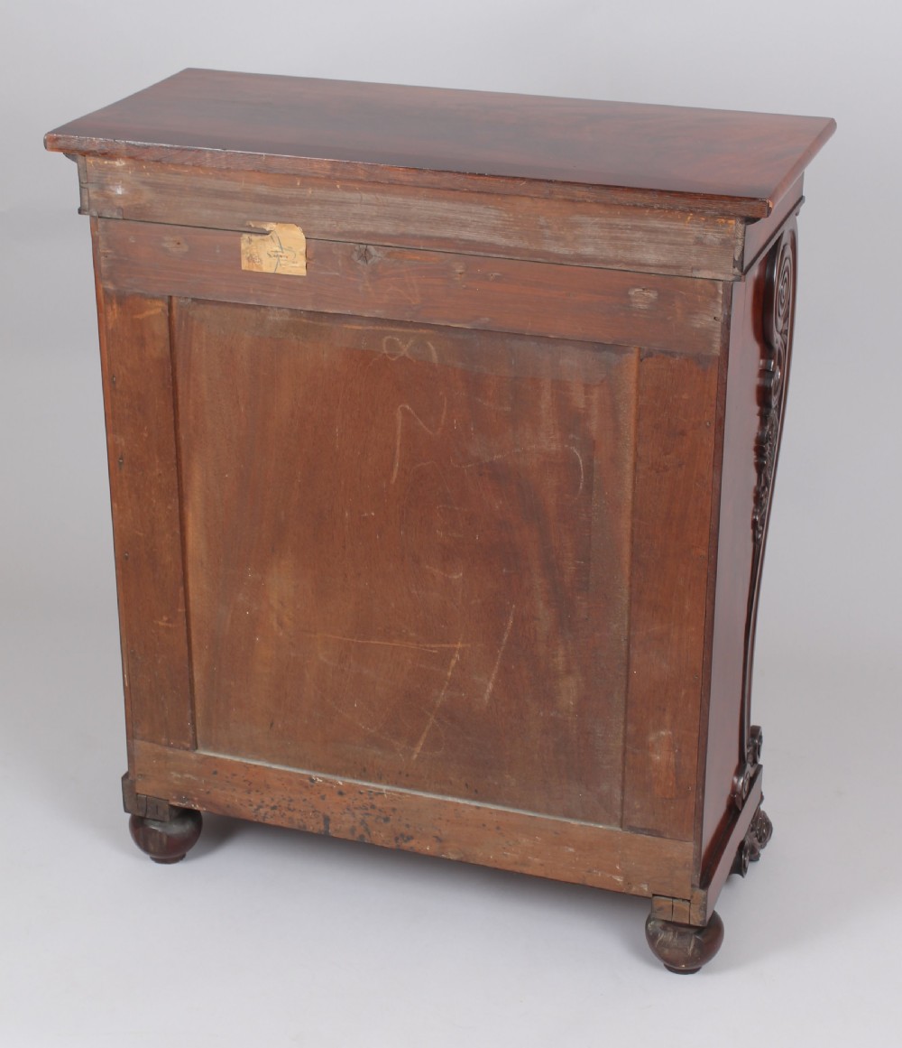 George IV Period Mahogany Small Bookcase with two adjustable shelves View V
