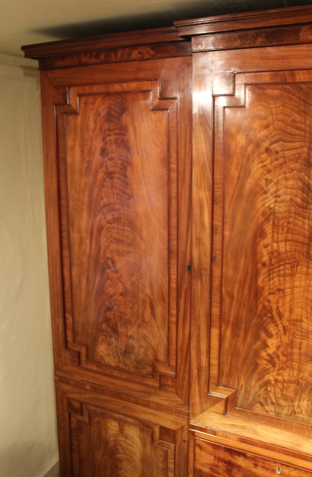 George IV Period Mahogany Breakfront Wardrobe  View VI