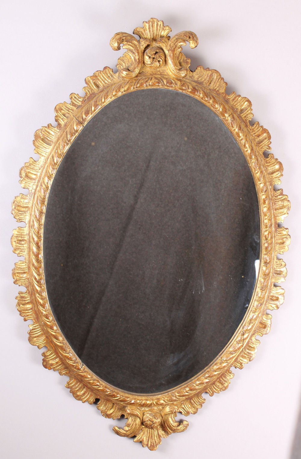 George III Period Carved and Gilt Wood Mirror