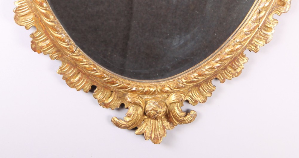 George III Period Carved and Gilt Wood Mirror View II
