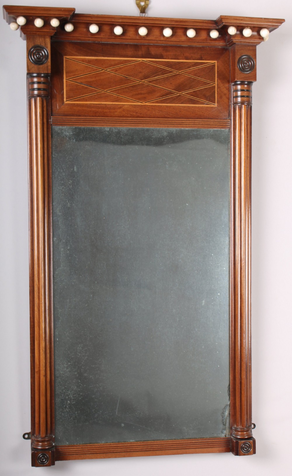 George IV Period Mahogany Small Mirror