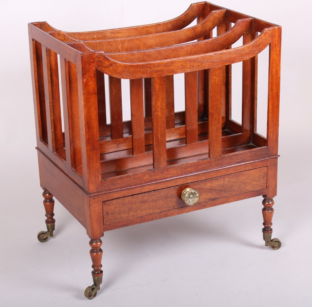 George III Period Mahogany Canterbury 