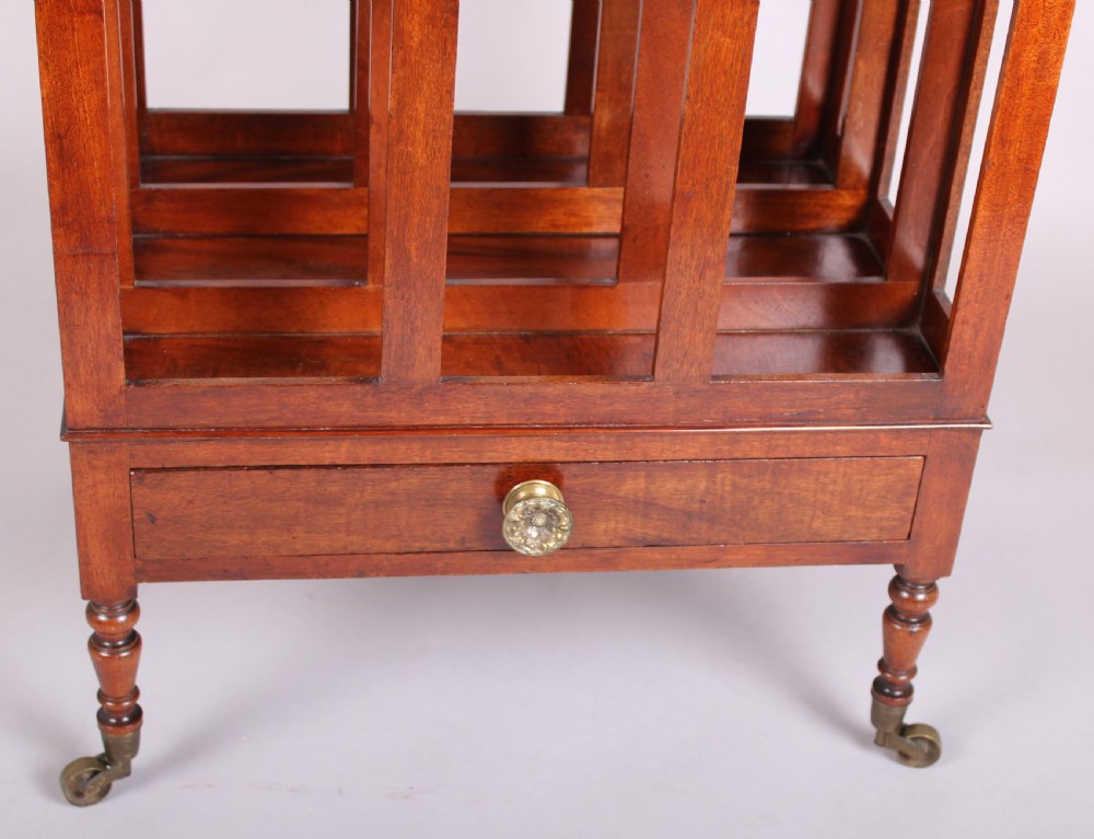 George III Period Mahogany Canterbury  View II