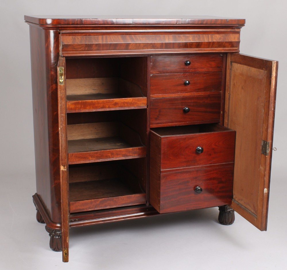 George IV Period Mahogany Cupboard View II