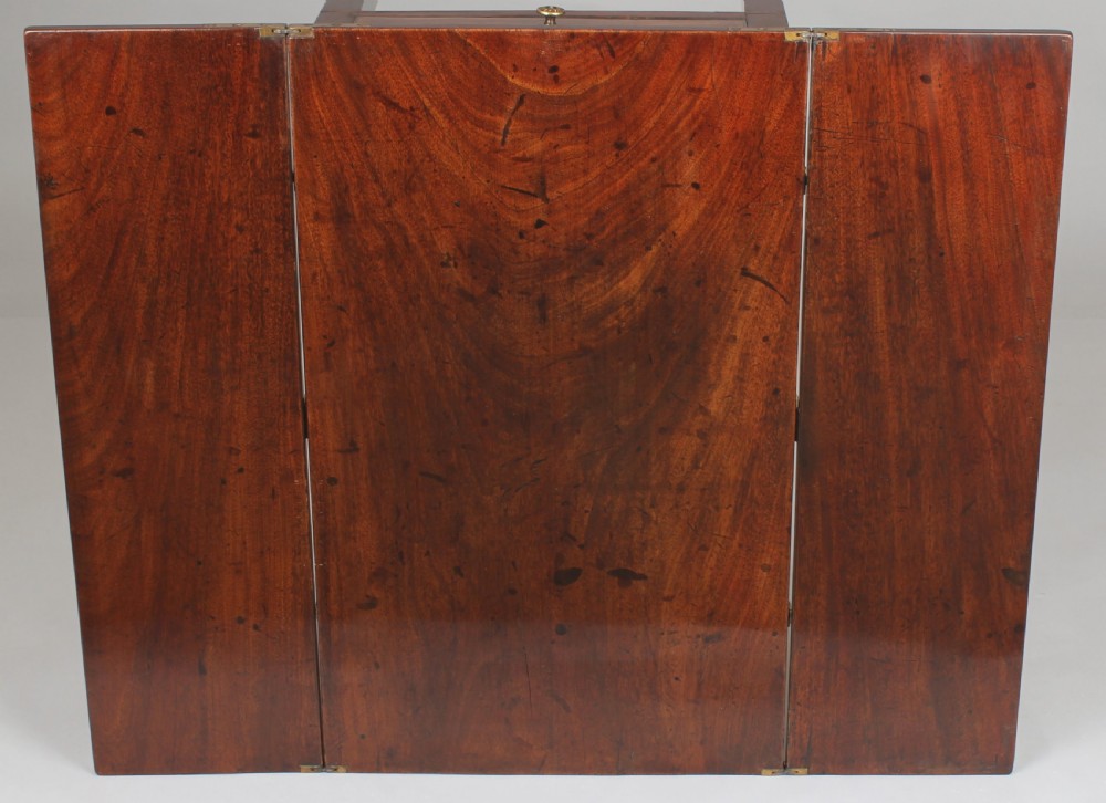 Unusual George III period mahogany flap-top 'patience' occasional-table View V