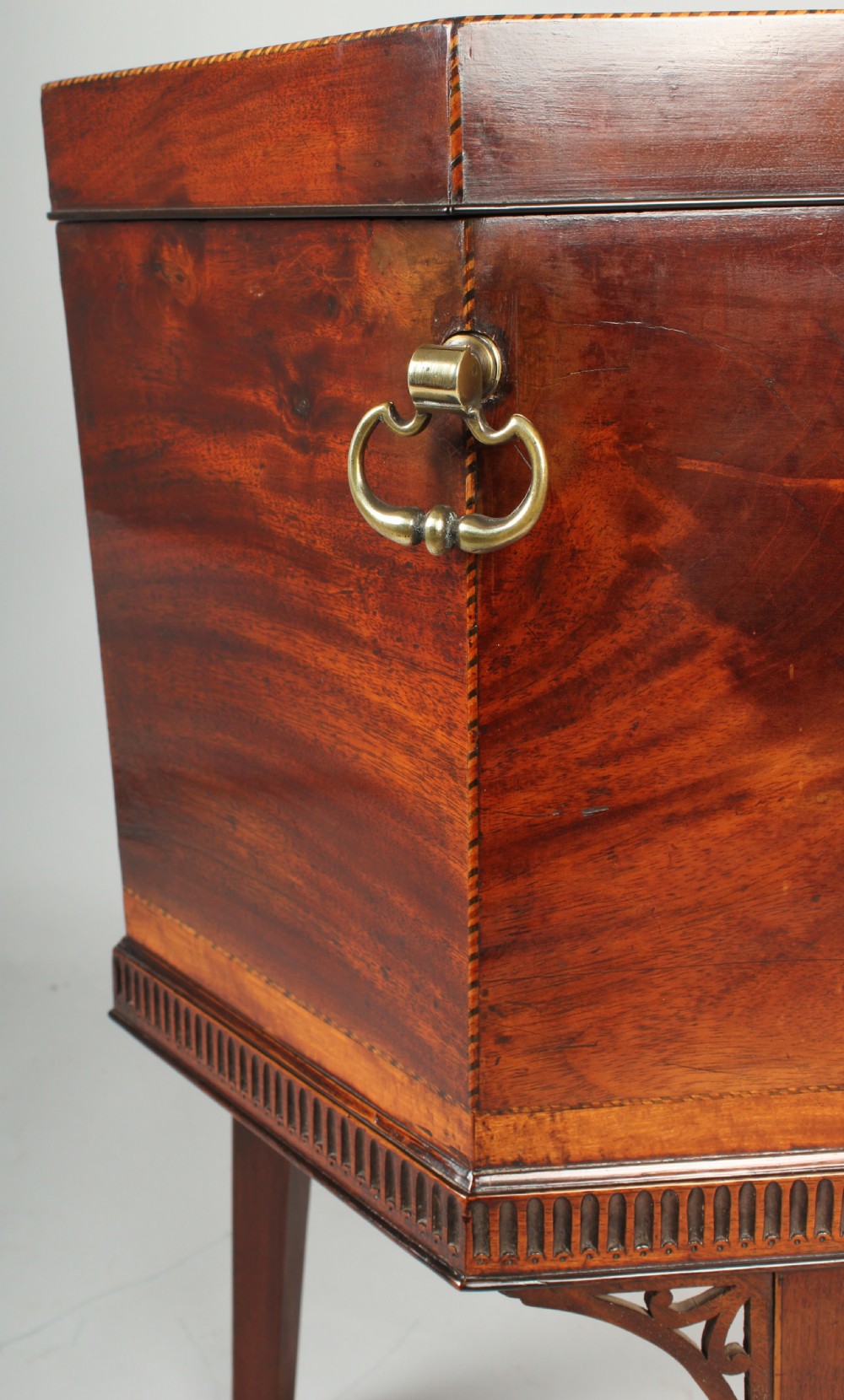 George III period mahogany hexagonal wine-cooler View III
