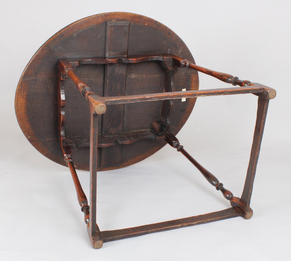 George III period elm table View V