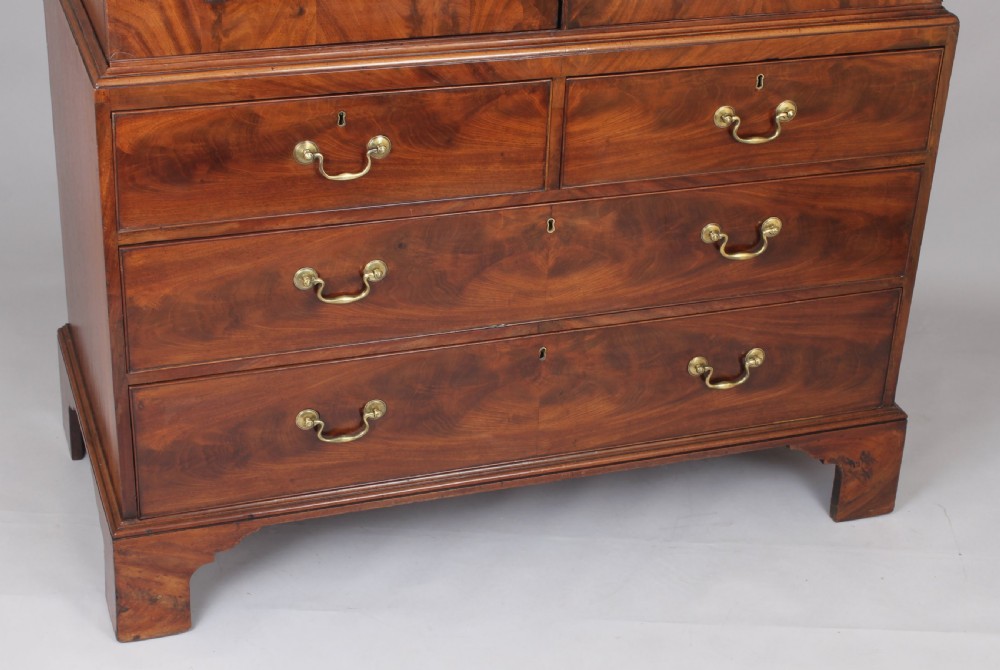 George III mahogany clothes press View III