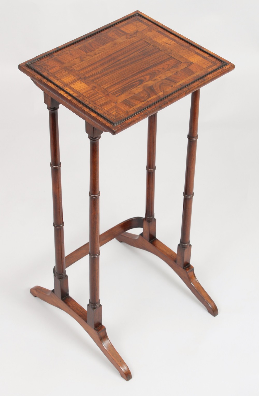 Fine set of George III period quartetto tables View III
