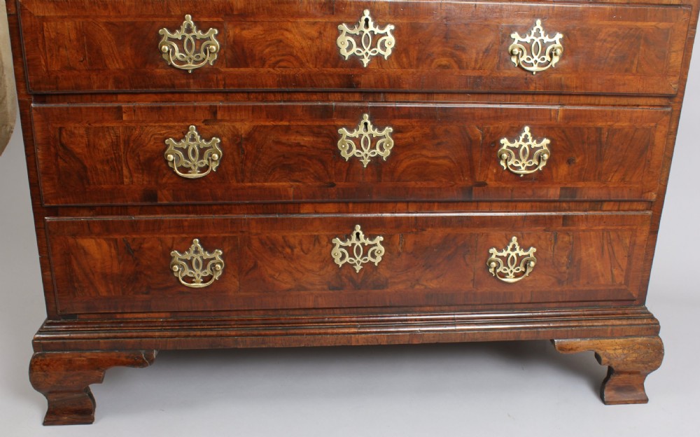 George II period walnut bureau View V
