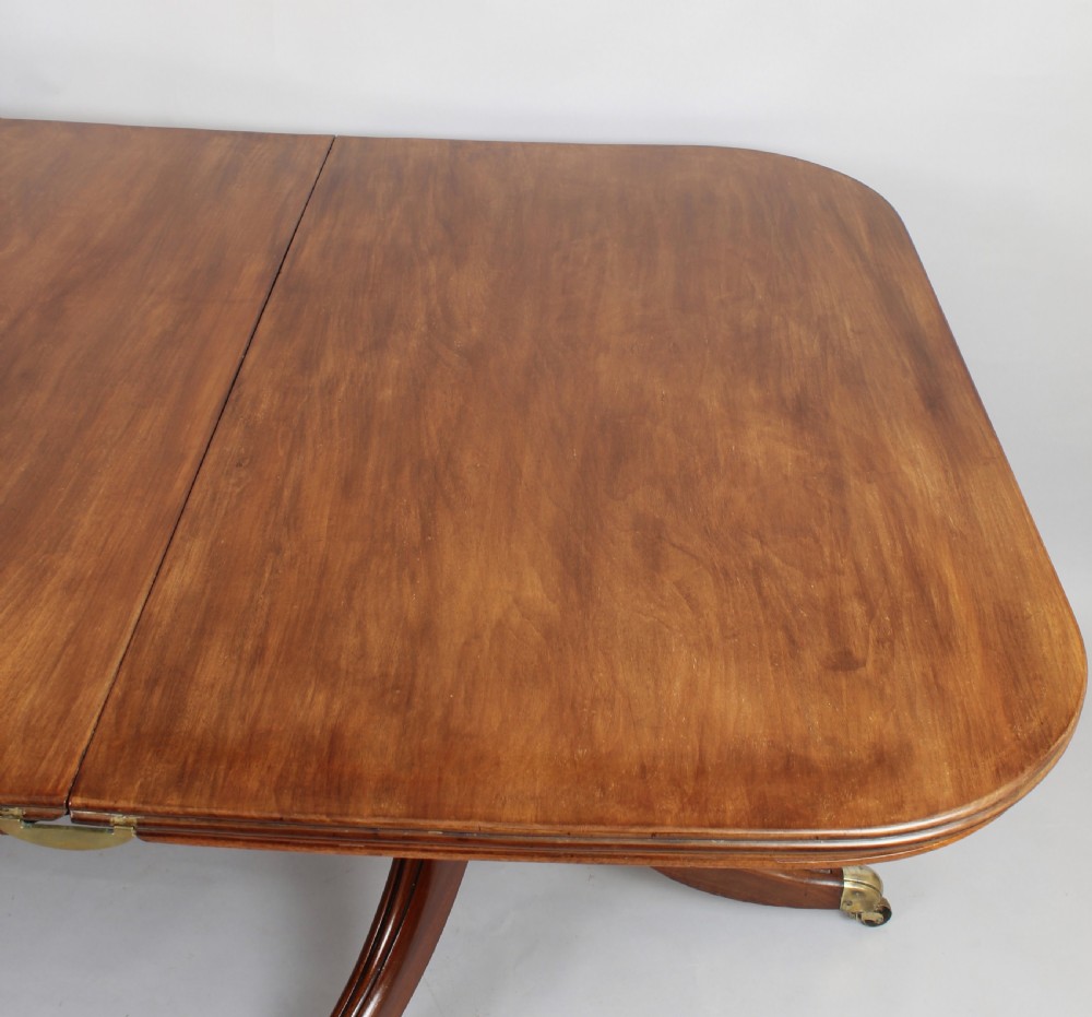 George IV period mahogany twin-pedestal dining-table  View V