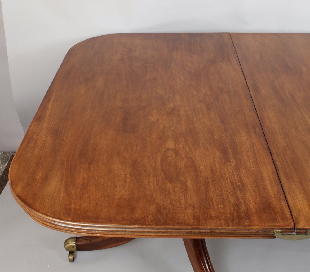 George IV period mahogany twin-pedestal dining-table  View VI