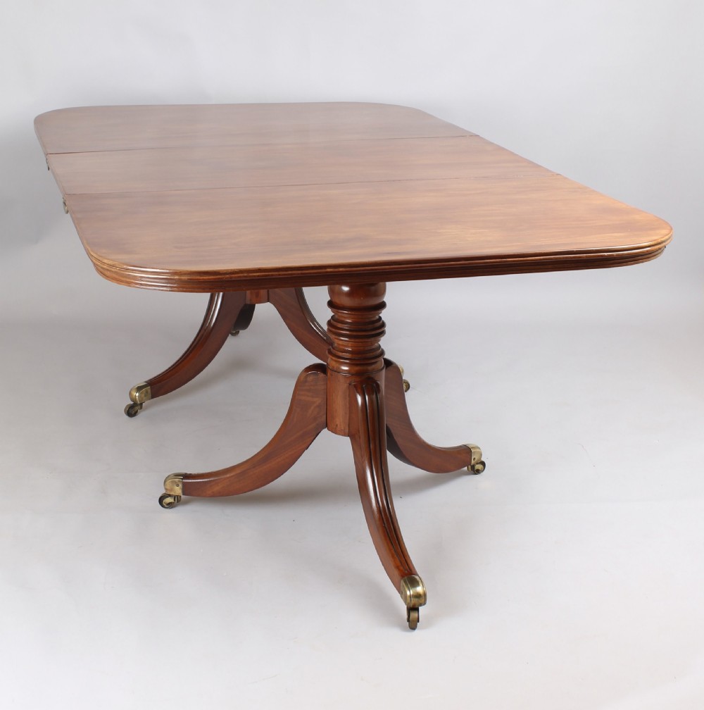 George IV period mahogany twin-pedestal dining-table  View VII