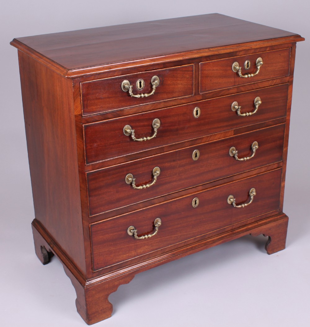 George III period mahogany small chest-of-drawers