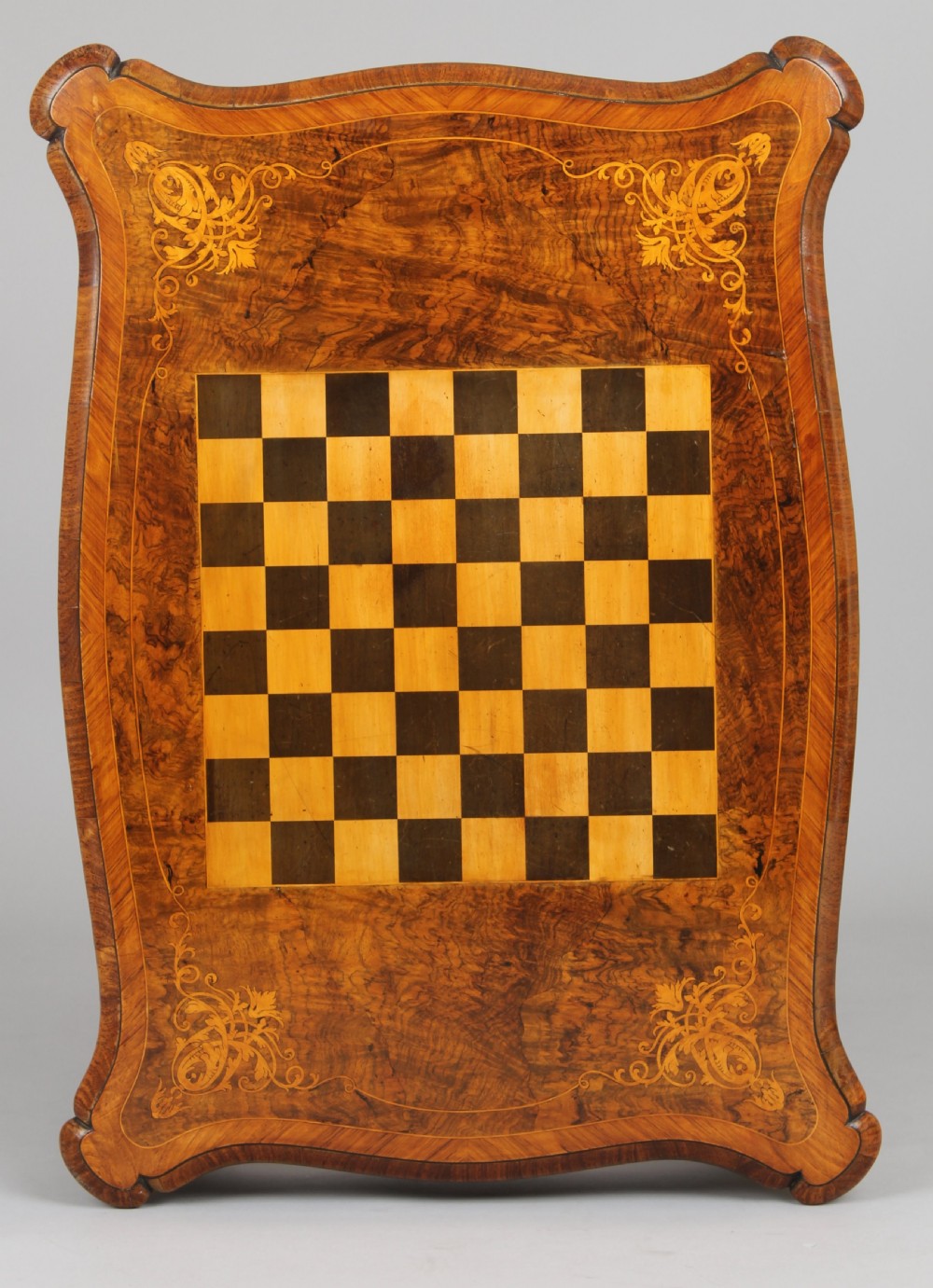 Fine quality walnut and ormolu-mounted games-table in the Louis XV revival style View III