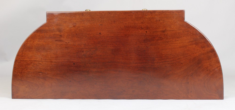 Fine George IV period mahogany bow-ended chiffonier of unusually small proportions View VII