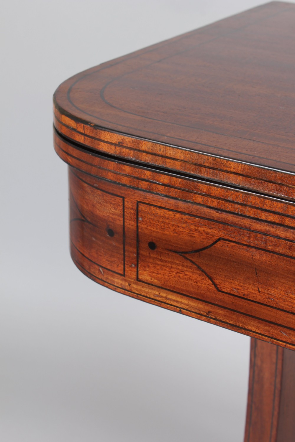 Regency period mahogany card-table View III
