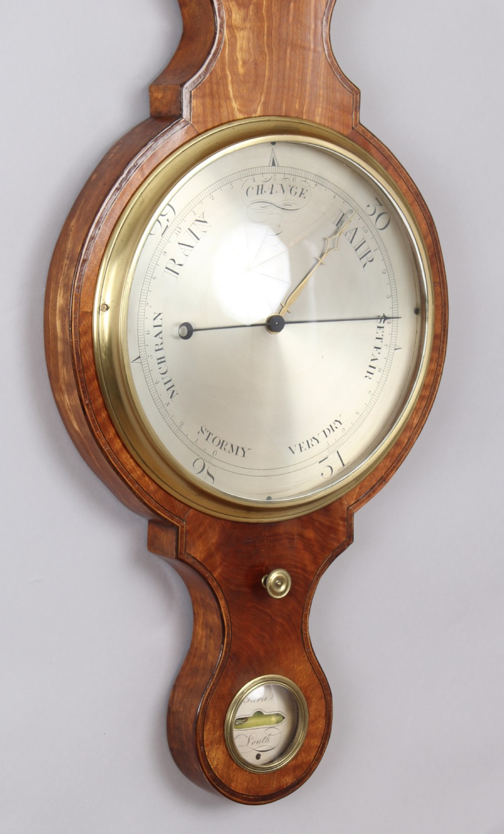 Early 19th century satinwood wheel barometer by Tara of Louth View III