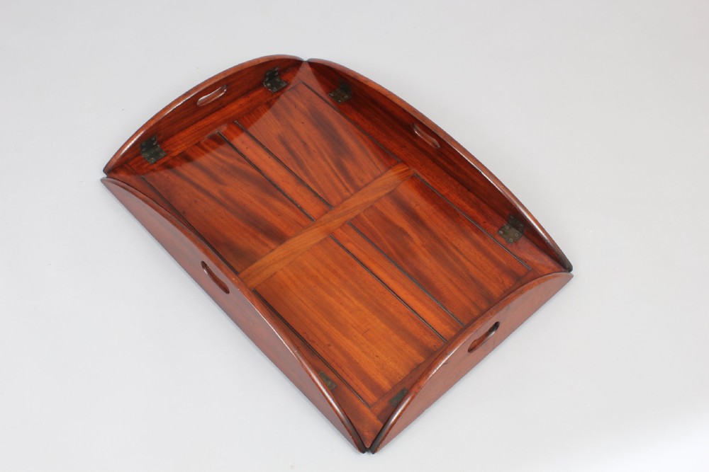 Nineteenth century mahogany drop-side butler's tray View II
