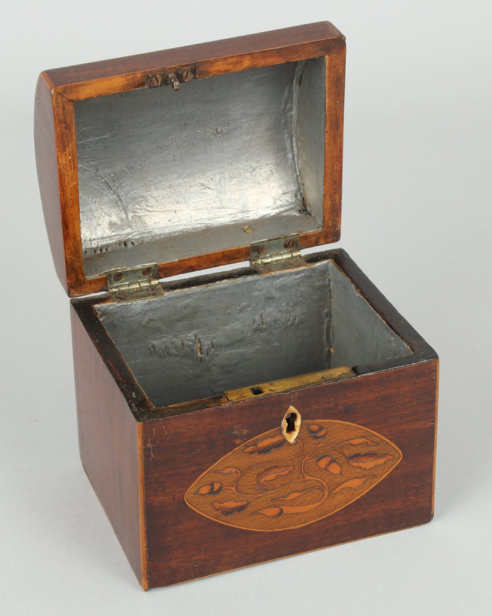 George III mahogany domed-top tea-caddy View II