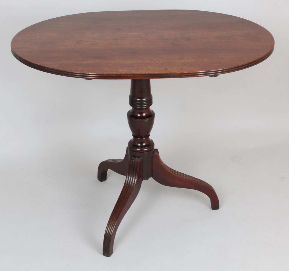 Regency period mahogany tripod table View IV
