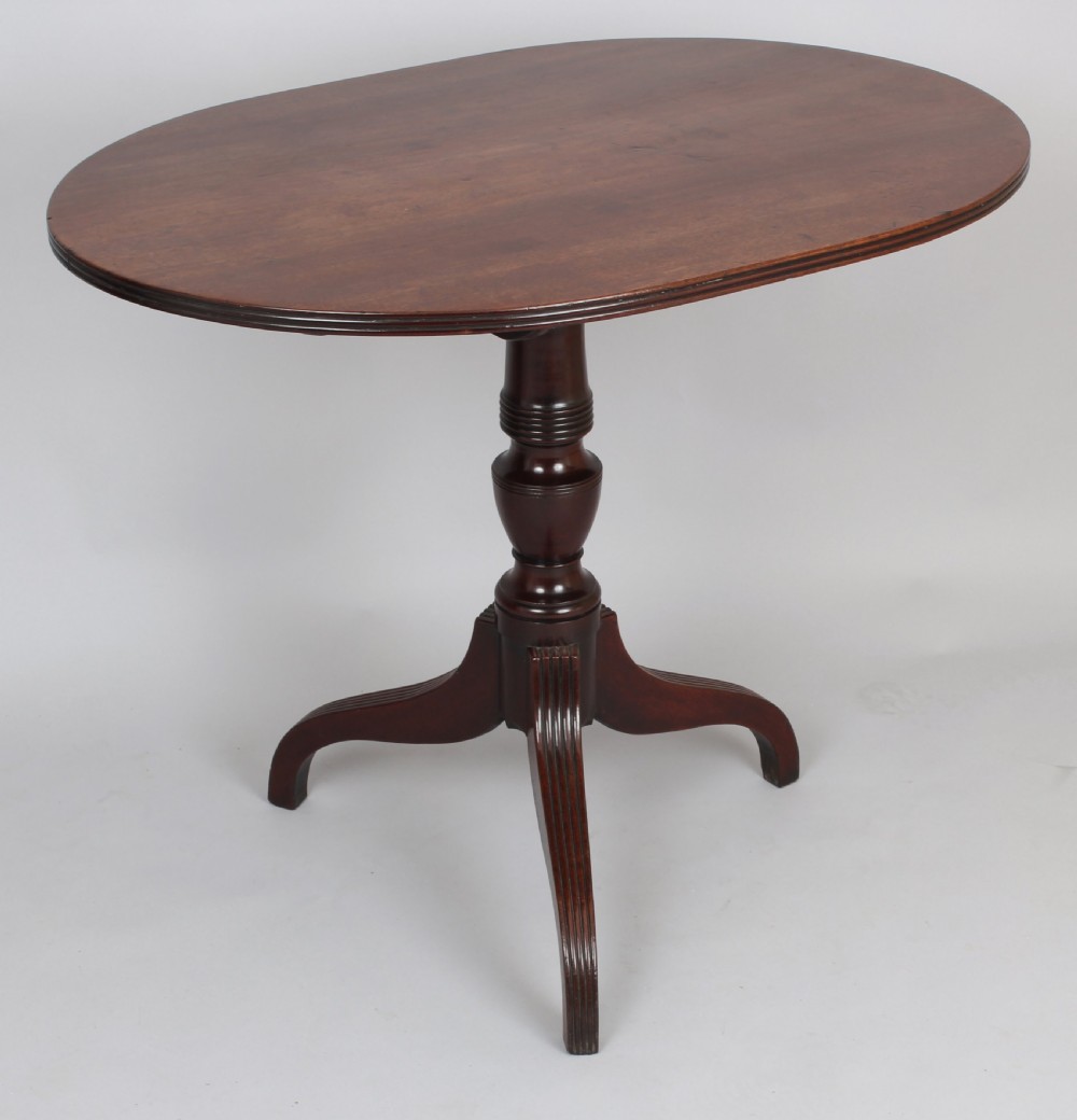Regency period mahogany tripod table View V