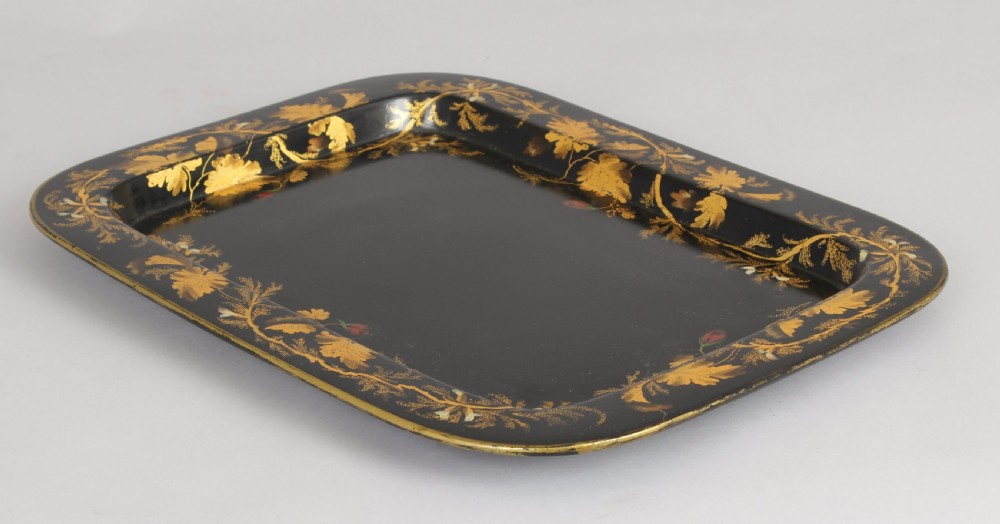 Small Victorian papier-mâché tray  View II