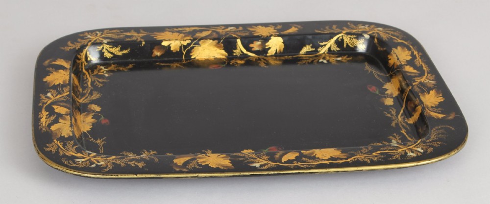 Small Victorian papier-mâché tray  View VI