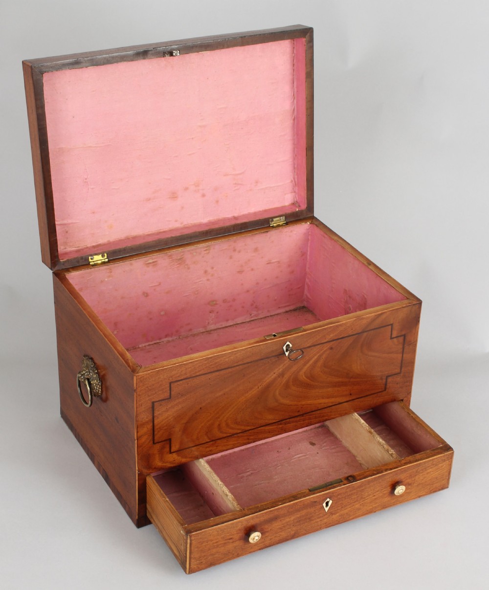 Early 19th century mahogany work-box View II