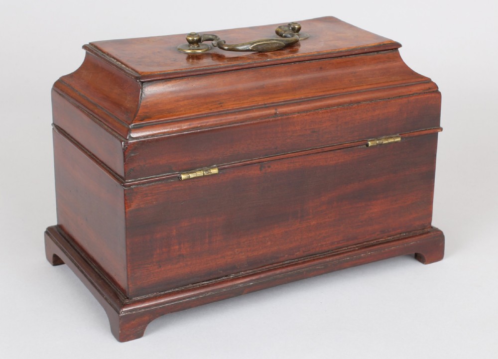 George III mahogany tea-caddy View II