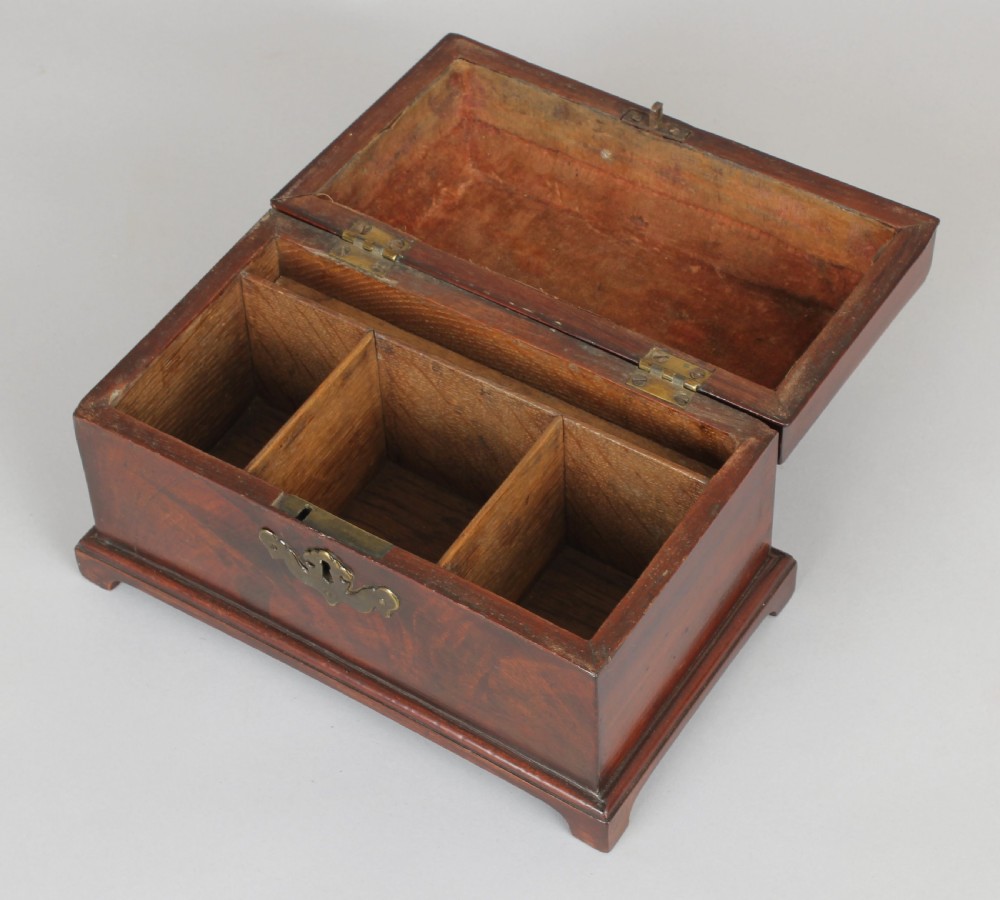 George III mahogany tea-caddy View III
