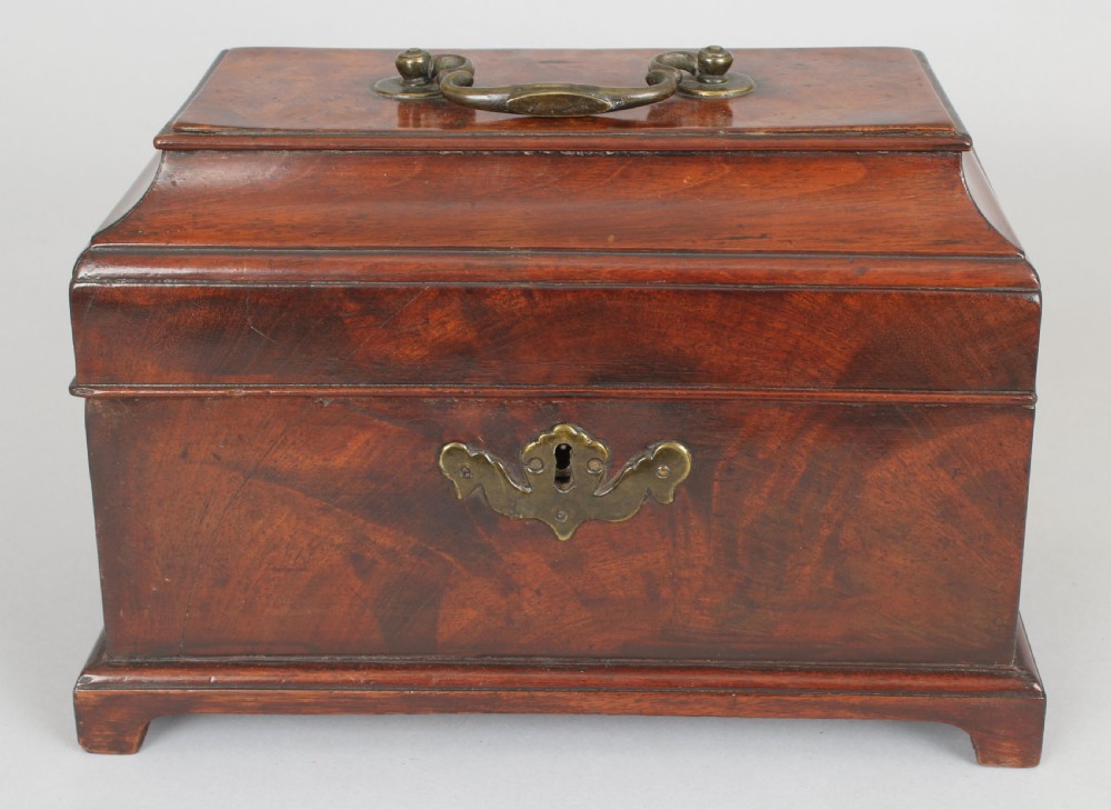 George III mahogany tea-caddy View IV