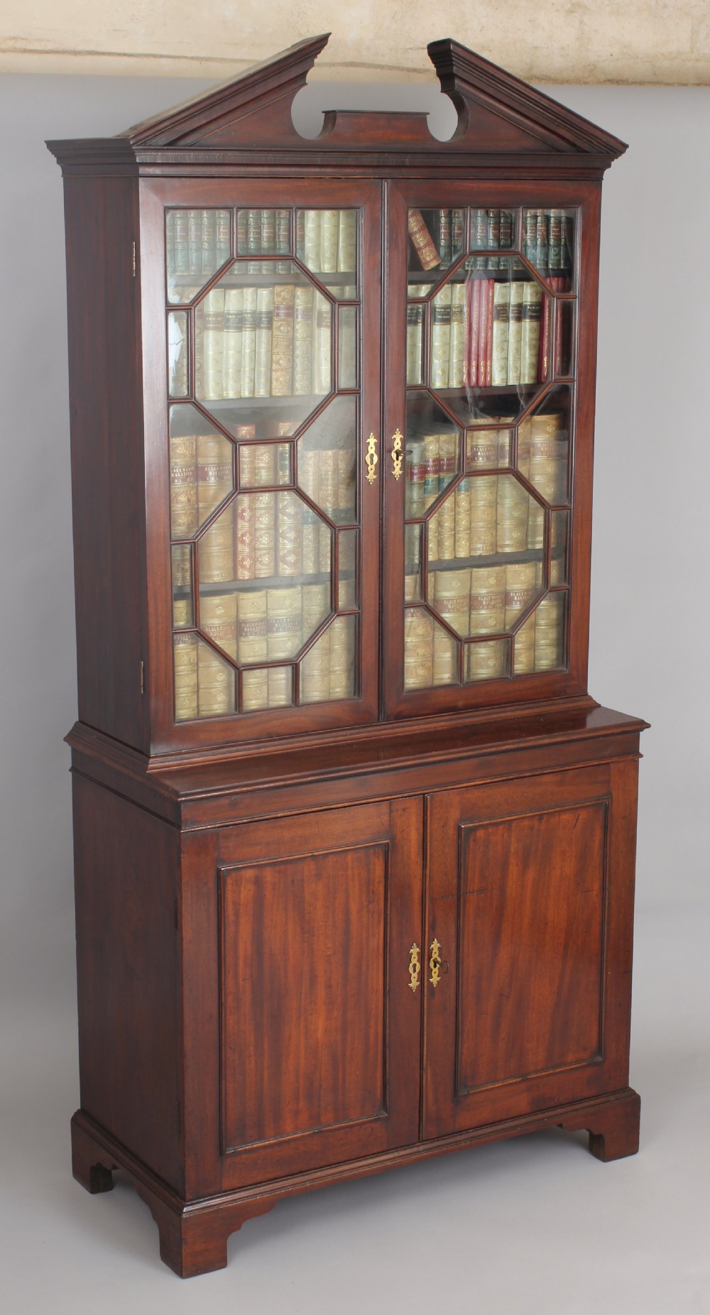 George III period mahogany bookcase of unusually small proportions