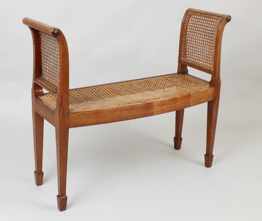 George III period mahogany window-seat View II